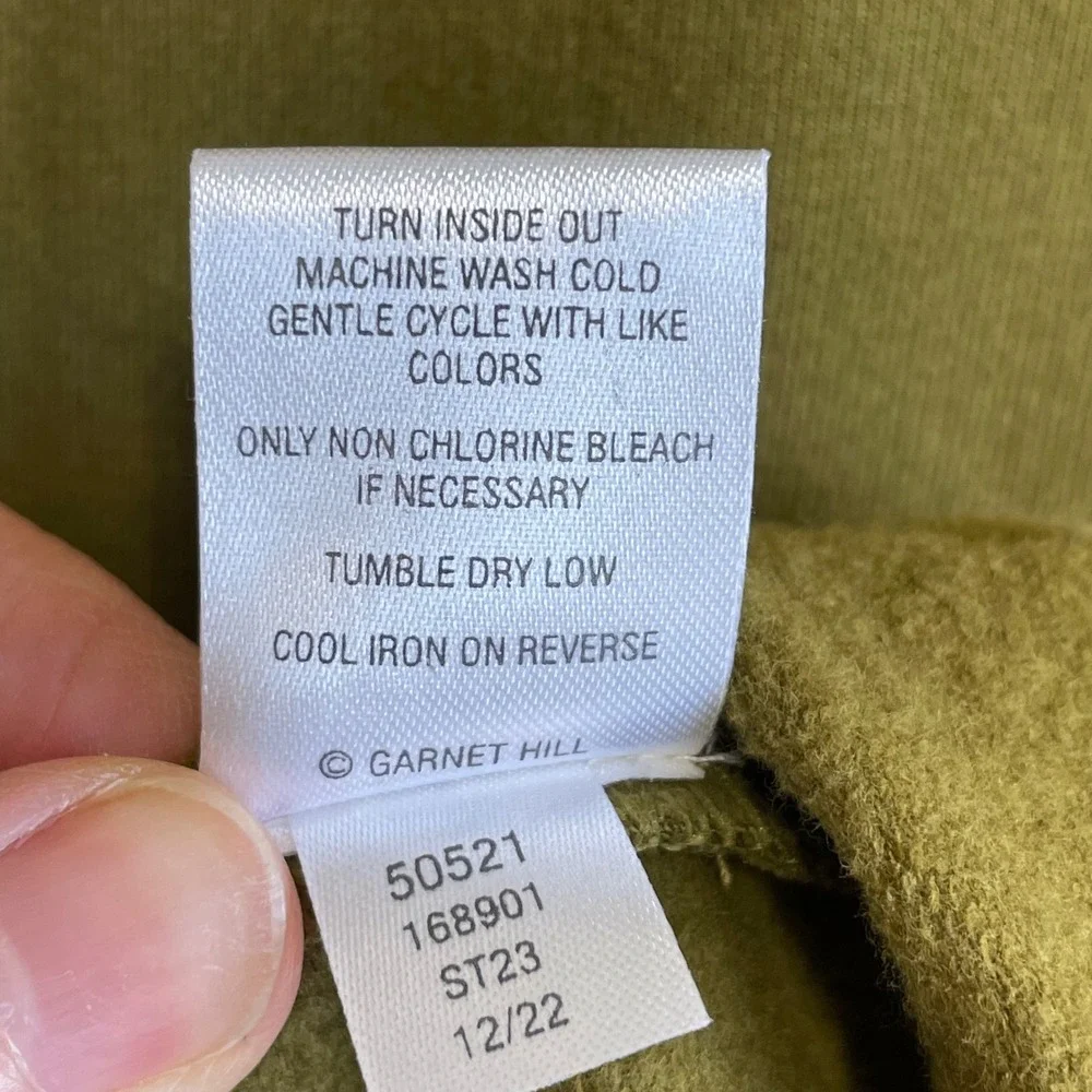 Garnet Hill Khaki Floral Embroidered Top - Picture 6 of 8